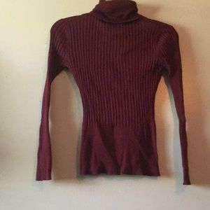 COPY - Bettie Paige Form Fitting Ribbed Turtle Neck Top